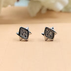925 Sterling Silver Star Of David Stud Earring Sparkle Star Studs Celestial Earring Minimalist Handmade Anniversary Gift Studs with with Push back