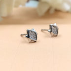 925 Sterling Silver Star Of David Stud Earring Sparkle Star Studs Celestial Earring Minimalist Handmade Anniversary Gift Studs with with Push back