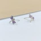 925 Sterling Silver Cute Bees Ear Studs Tiny Insects Earrings Enamel Cartilage Ear Studs Girls Earrings Minimalist Handmade Gift - 8x10 mm