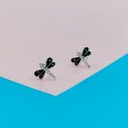 925 Sterling Silver Cute Bees Ear Studs Tiny Insects Earrings Enamel Cartilage Ear Studs Girls Earrings Minimalist Handmade Gift - 8x10 mm