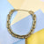 Stylish Oval Link Chain Golden Necklace