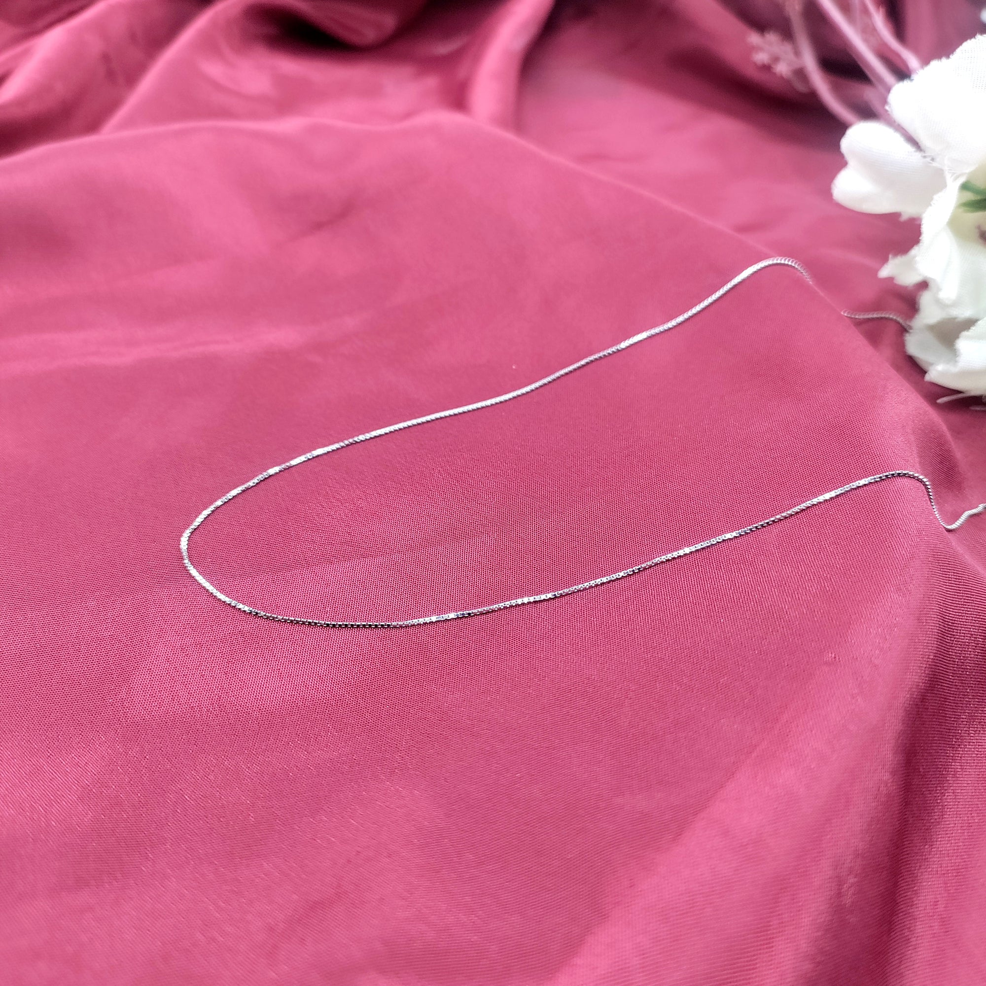 Box Chain Silver Chain For Women and Men Chain for Daily Wear Work Wear Unisex Dainty Chain Gift