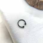Silver Nose pin 925 Sterling Silver Body jewelry Boho Hippie Funky Jewellery Clip On Nose Clip Minimalist Handmade Gift