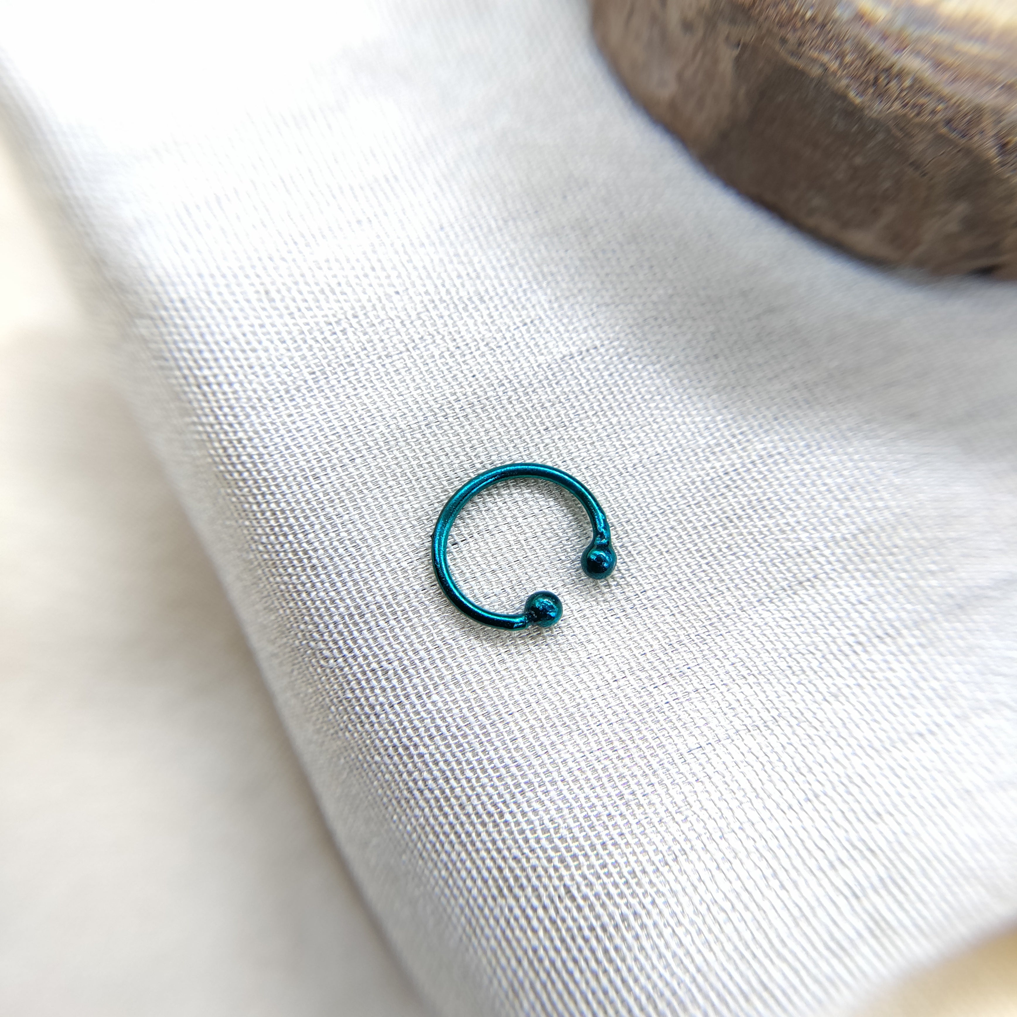 Silver Nose pin 925 Sterling Silver Body jewelry Boho Hippie Funky Jewellery Clip On Nose Clip Minimalist Handmade Gift