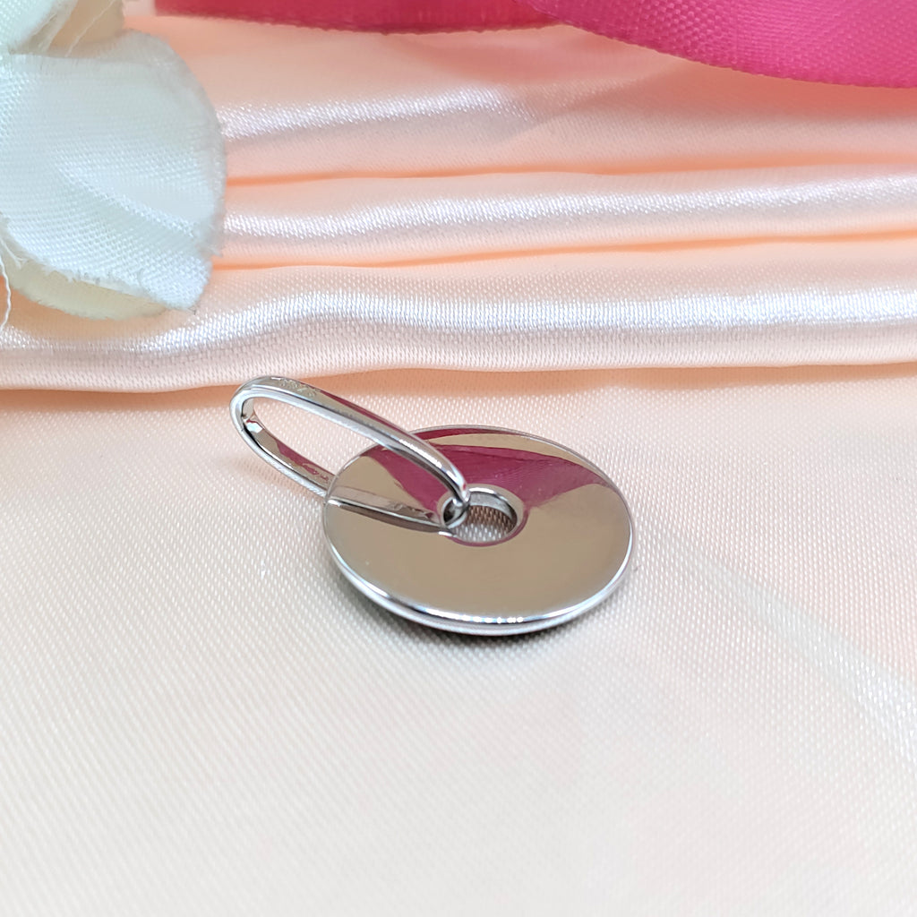 Enamel Pendant 925 Sterling Silver Beautifull Handcrafted Floral Art