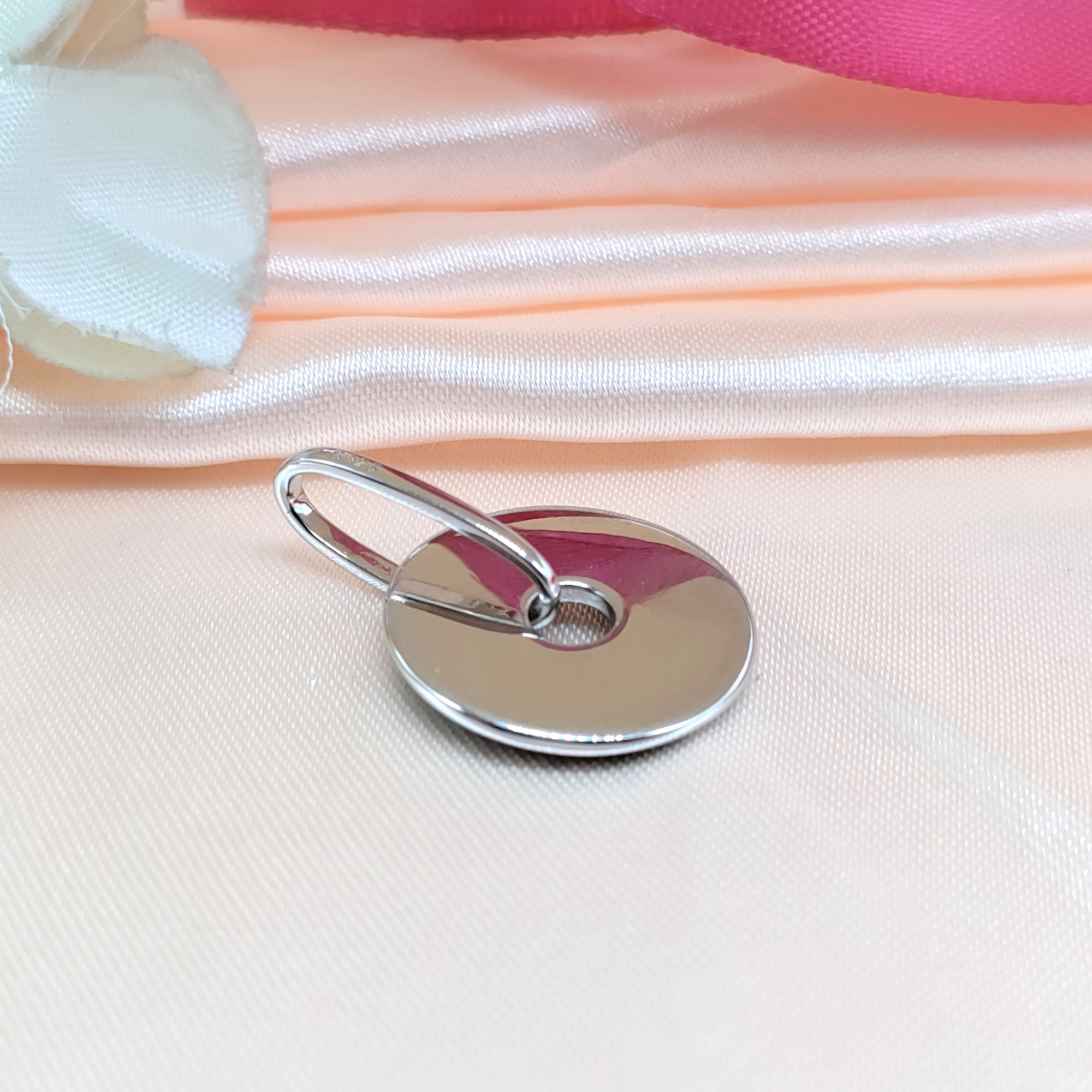Enamel Pendant 925 Sterling Silver Beautifull Handcrafted Floral Art