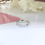 925 Silver Ring Stylish Verticle Lines Ring for Women (Size 12)