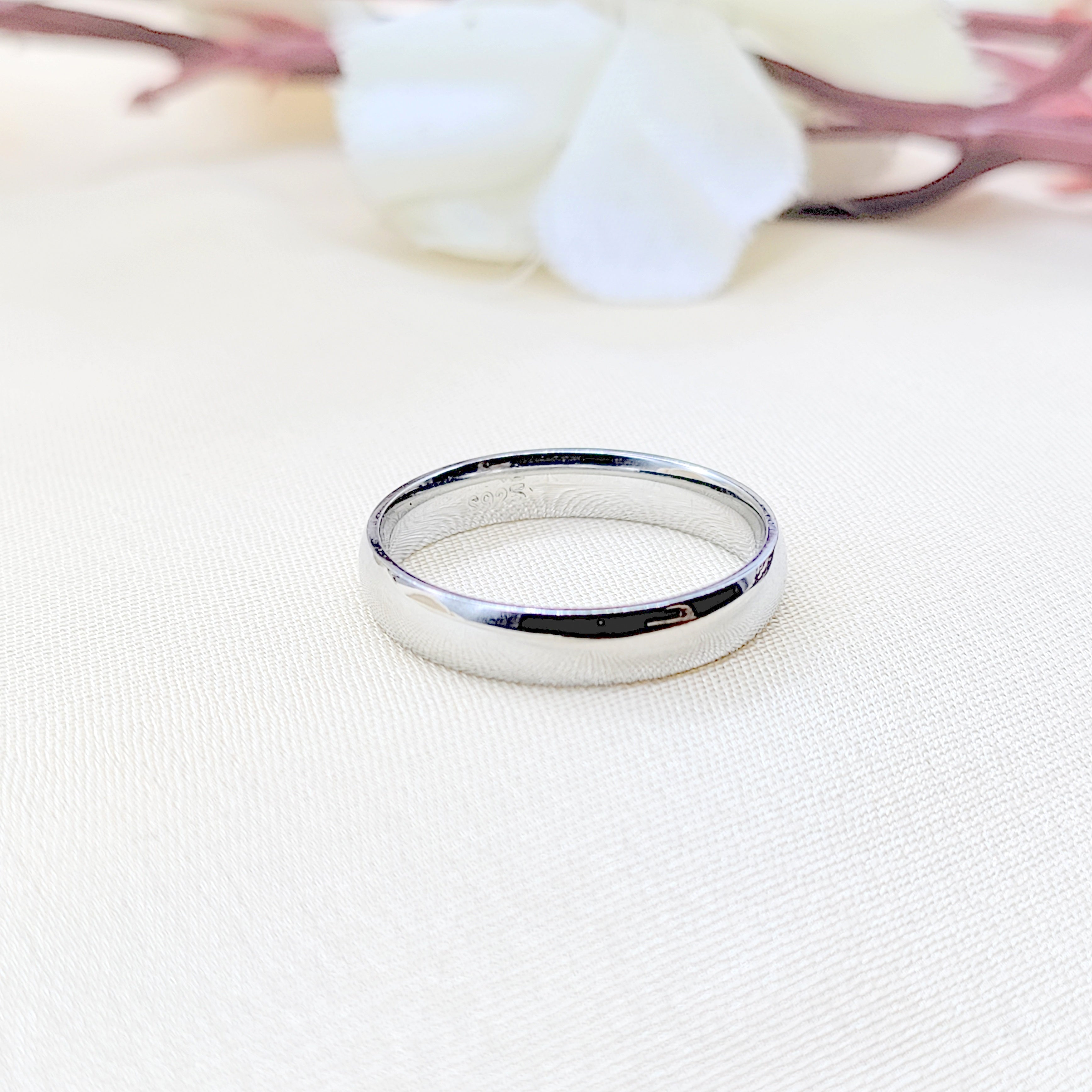 Classic Plain Band Beautifull Unisex Ring Birthday Gift(Size 12)