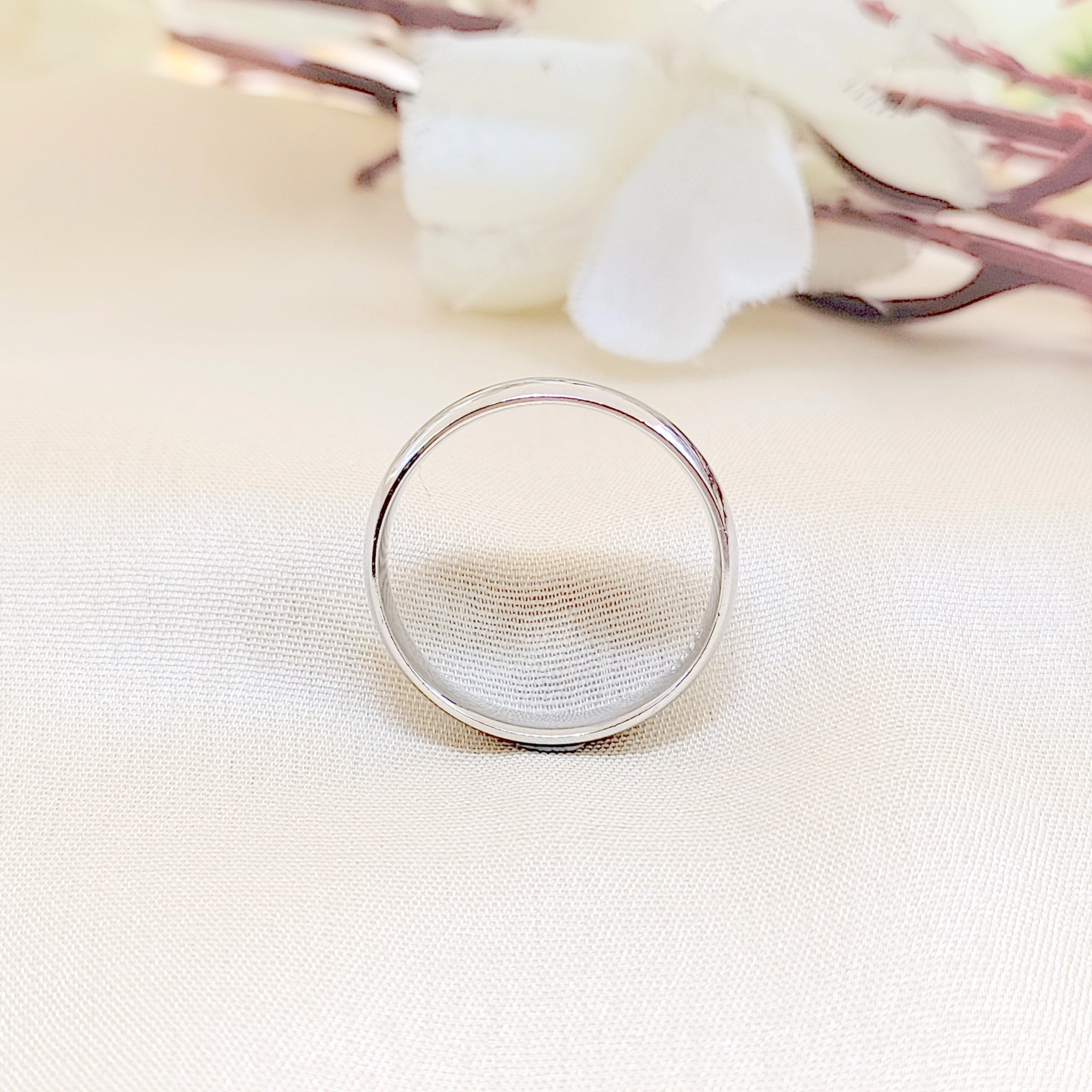 Classic Plain Band Beautifull Unisex Ring Birthday Gift(Size 12)