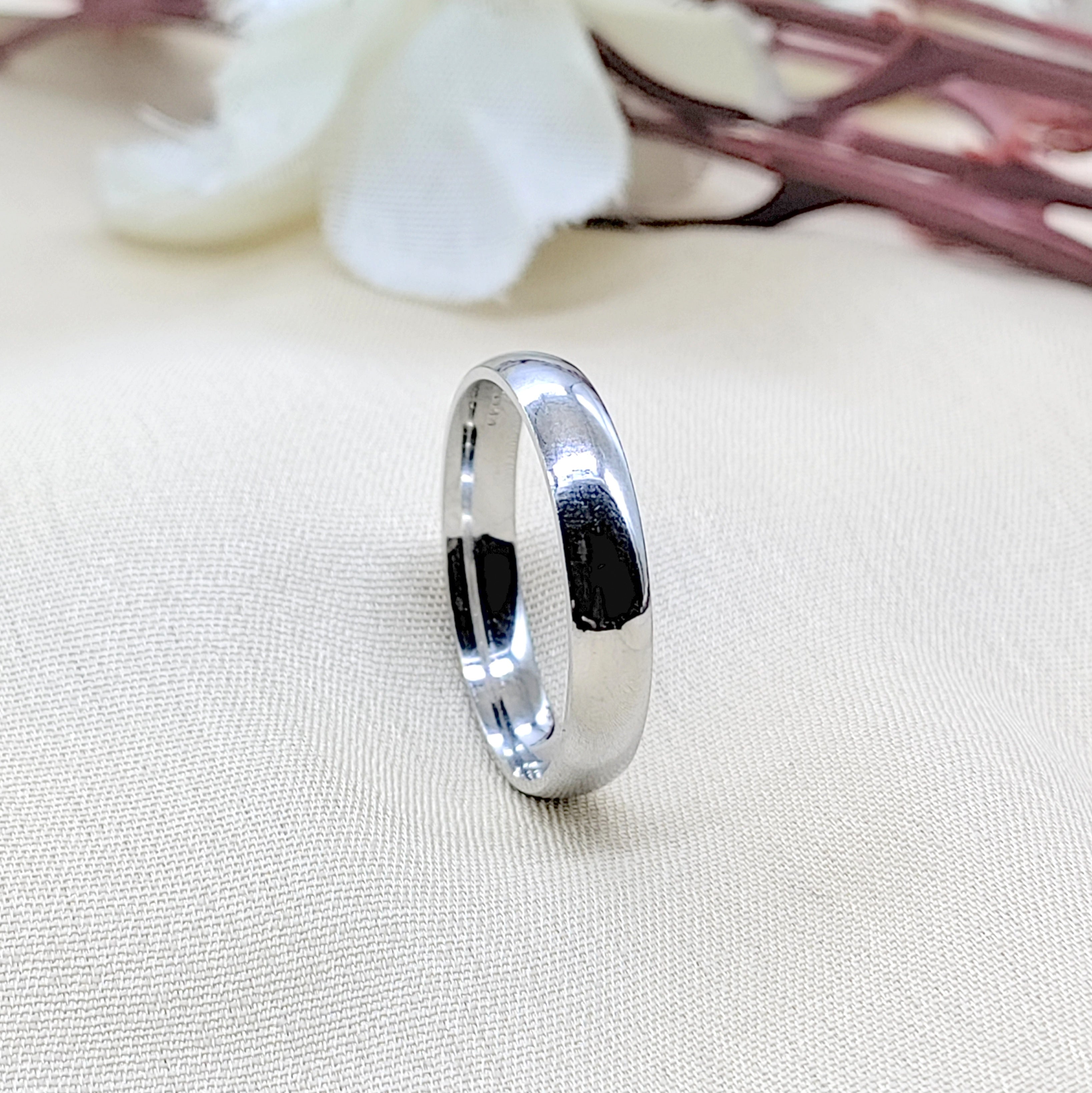Classic Plain Band Beautifull Unisex Ring Birthday Gift(Size 12)
