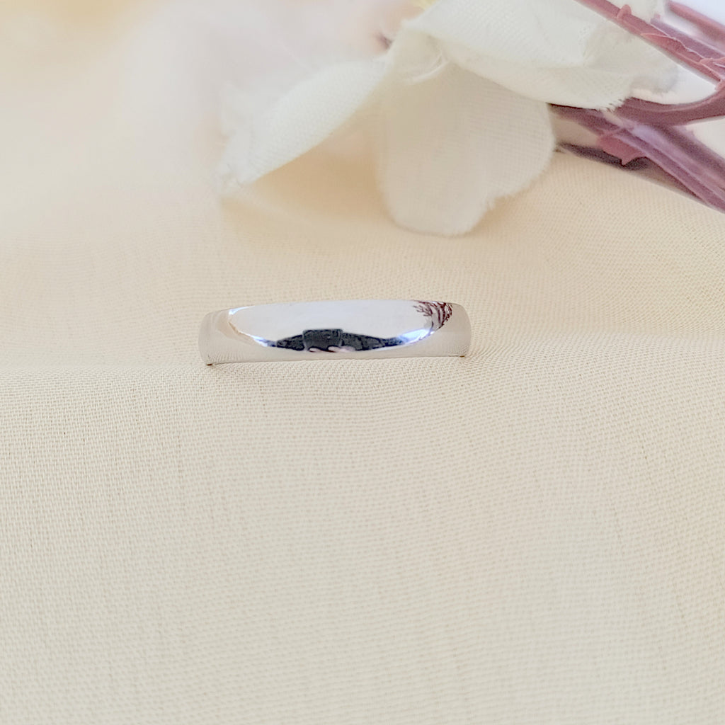 Classic Plain Band Beautifull Unisex Ring Birthday Gift(Size 12)