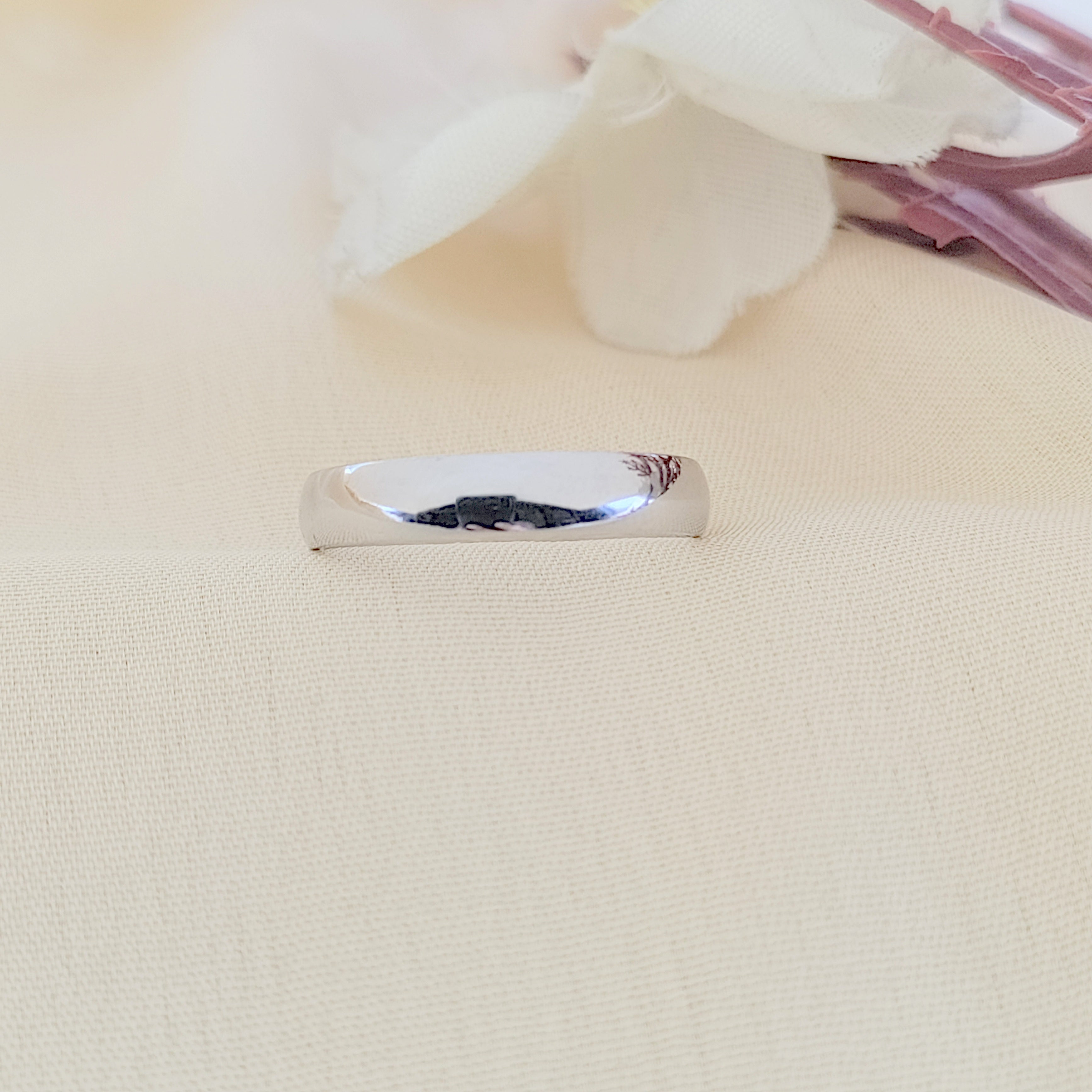 Classic Plain Band Beautifull Unisex Ring Birthday Gift(Size 12)