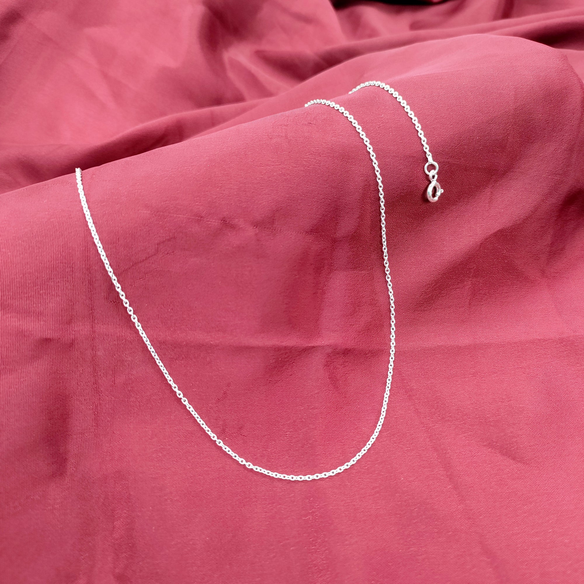 Silver Cable Chain For Women and Men Chain for Pendant Daily wear Work Wear Unisex Chain Dainty Gift