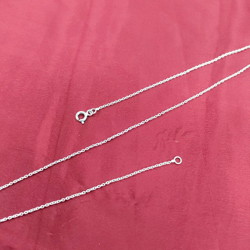 Silver Cable Chain For Women and Men Chain for Pendant Daily wear Work Wear Unisex Chain Dainty Gift