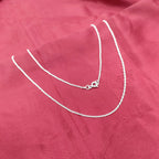 Silver Cable Chain For Women and Men Chain for Pendant Daily wear Work Wear Unisex Chain Dainty Gift
