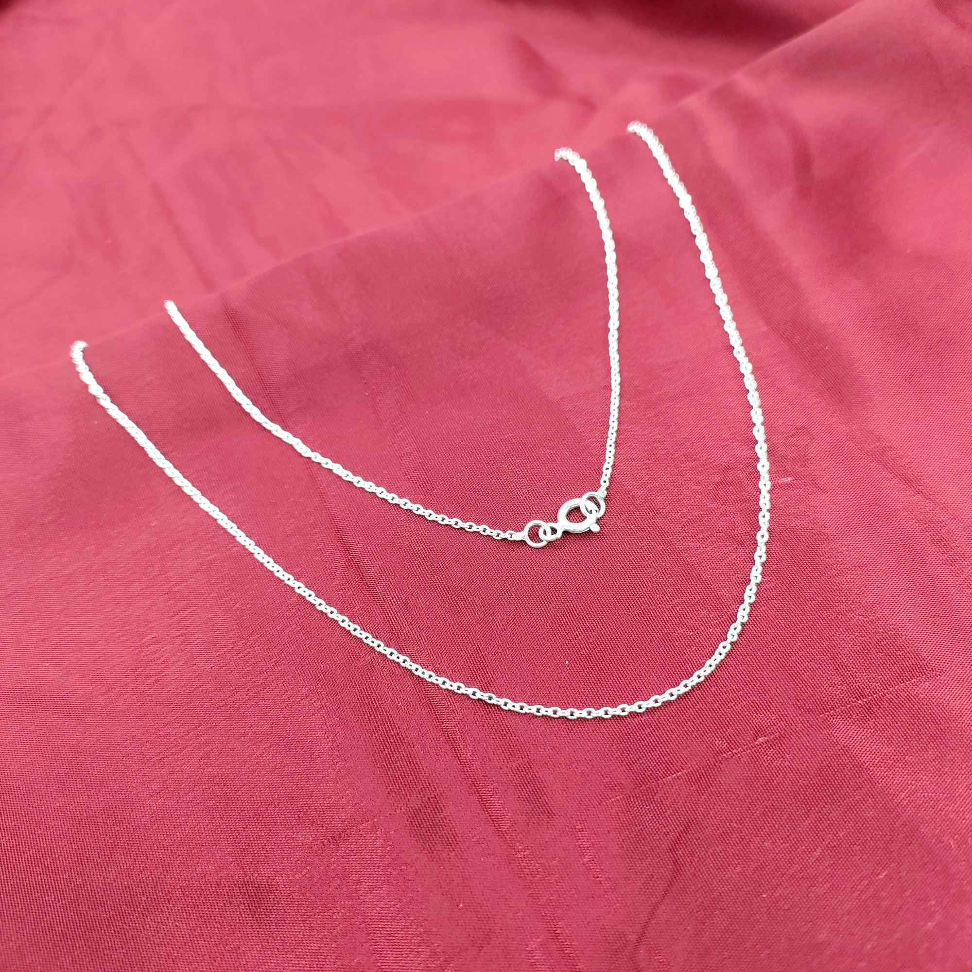 Silver Cable Chain For Women and Men Chain for Pendant Daily wear Work Wear Unisex Chain Dainty Gift