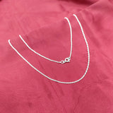 Silver Cable Chain For Women and Men Chain for Pendant Daily wear Work Wear Unisex Chain Dainty Gift