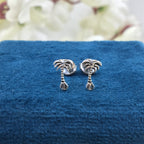 925 Sterling silver Palm Tree Studs Earrings Dainty Earrings Beach Jewelry Minimalist Handmade Gift Studs with Pushback