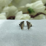 925 Sterling silver Tiny Little Baby Foot Earring Foot Shaped Earring Stud Minimalist Handmade Gift Studs with Pushback Silver Cute Gift