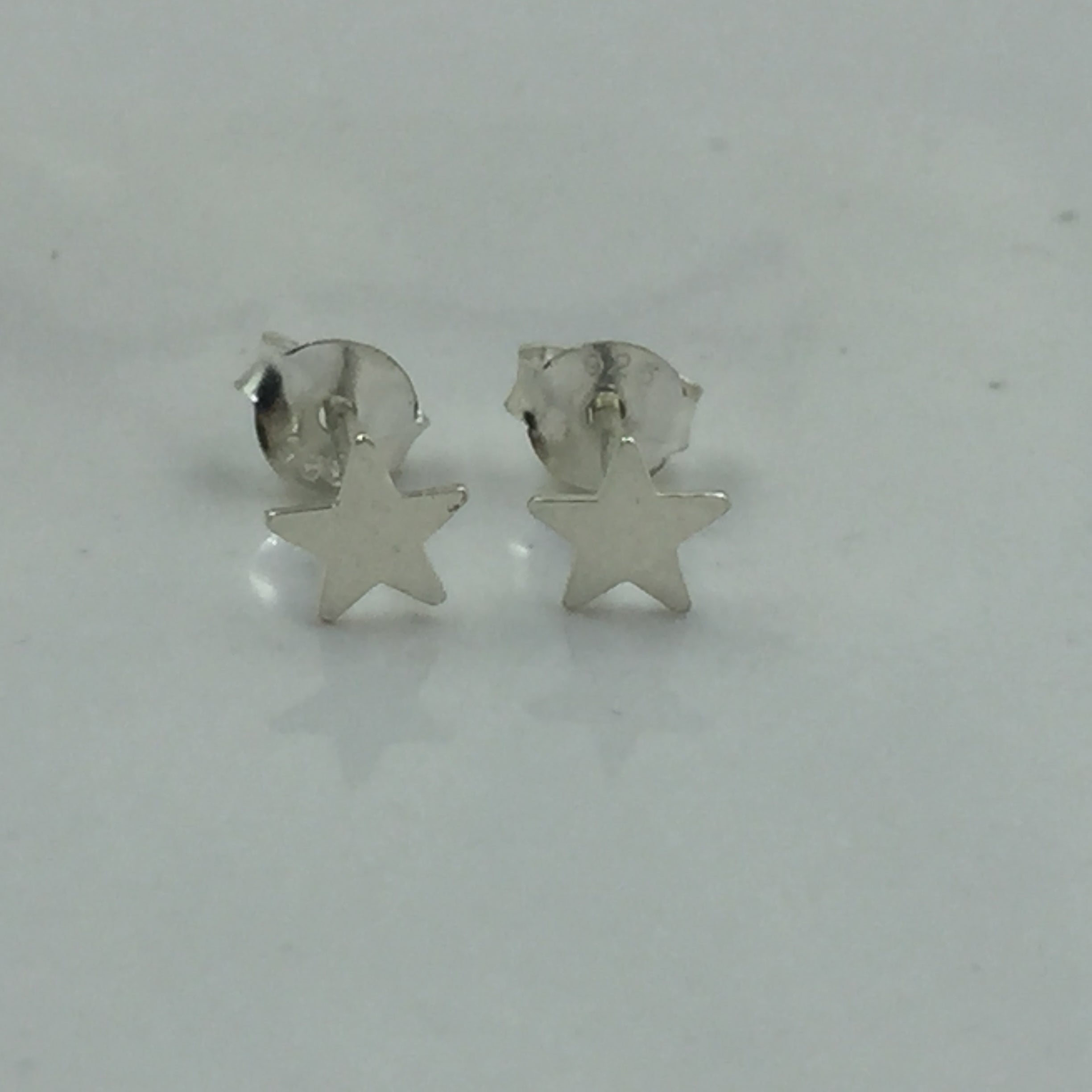 925 Sterling Silver Star Of David Stud Flat Studs Geometric Symbol Unisex Post Earring Minimalist Handmade Birthday Gift Studs with Pushback