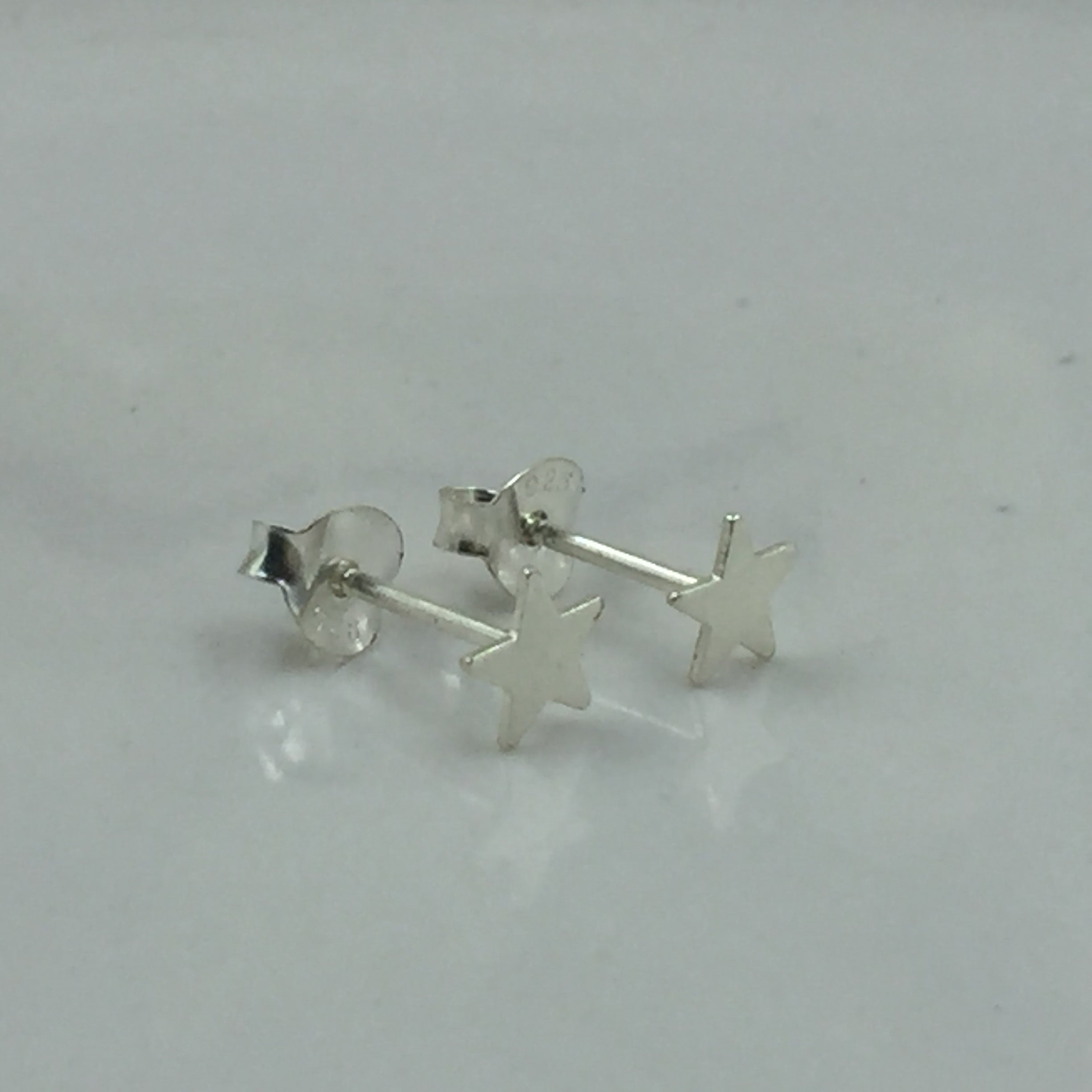 925 Sterling Silver Star Of David Stud Flat Studs Geometric Symbol Unisex Post Earring Minimalist Handmade Birthday Gift Studs with Pushback