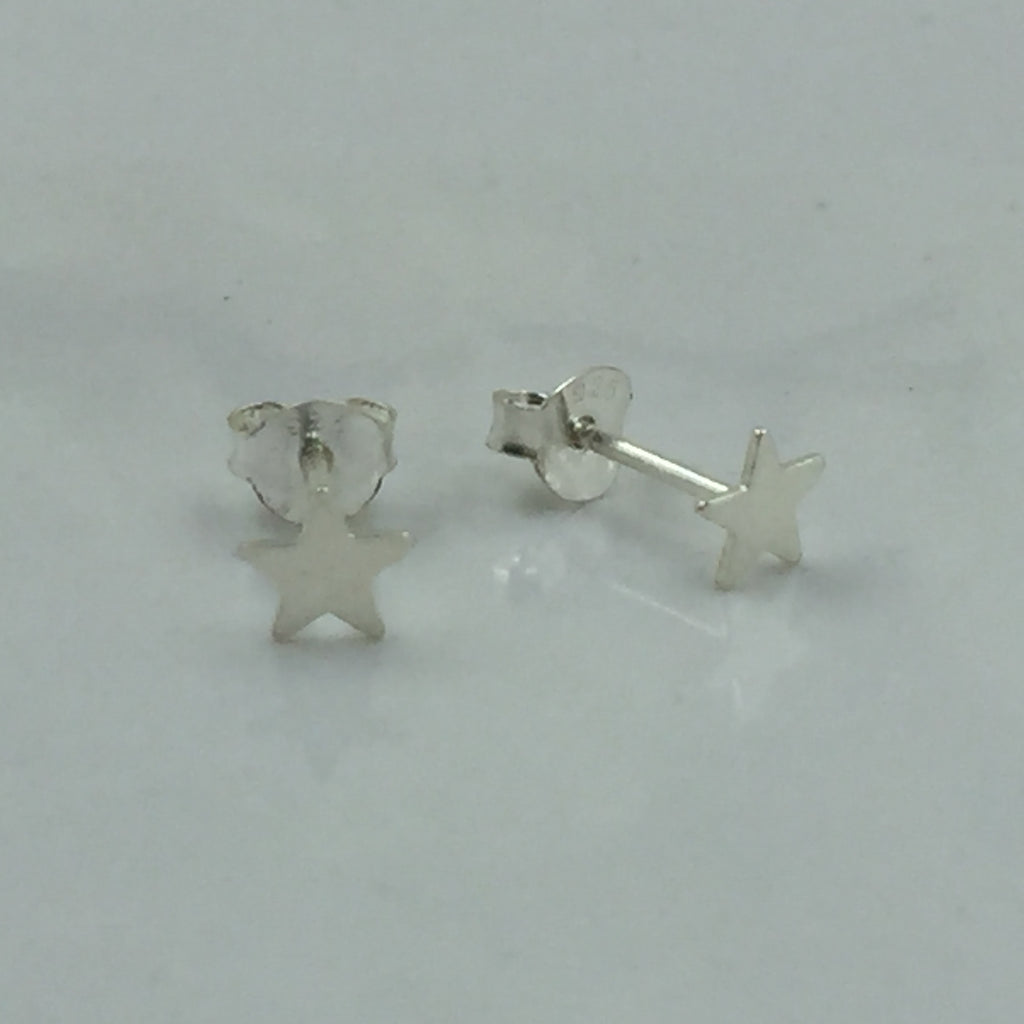 925 Sterling Silver Star Of David Stud Flat Studs Geometric Symbol Unisex Post Earring Minimalist Handmade Birthday Gift Studs with Pushback