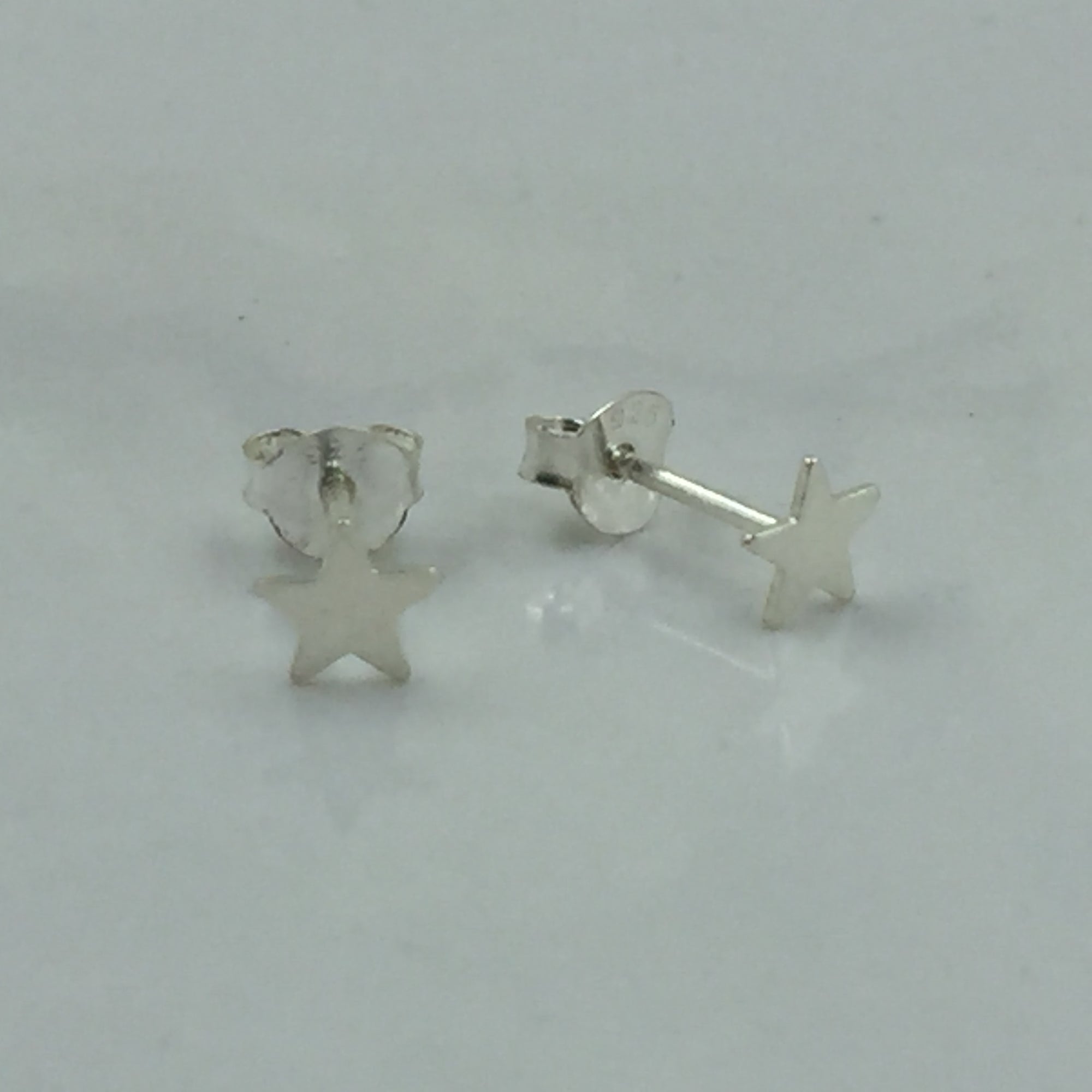 925 Sterling Silver Star Of David Stud Flat Studs Geometric Symbol Unisex Post Earring Minimalist Handmade Birthday Gift Studs with Pushback