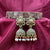 Royal Flower Design With Beads Jhumka Earrings Combo Set Of 3 Pair