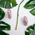 Quirky Enamel Hoops Strips CZ Chunky Bold Hoop Mini Art Deco Earrings Gift For Women -7x4 mm