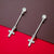 925 Sterling Silver Cross Earrings With CZ Stones Cubic Zirconia Art Minimalist Handmade Gift