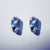 Quirky Enamel Hoops Petal CZ Chunky Bold Hoop Earrings Handmade Gift Gift For Women-7x4 mm