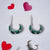 Quirky Enamel Hoops Petal CZ Chunky Bold Hoop Earrings Handmade Gift Gift For Women-7x4 mm