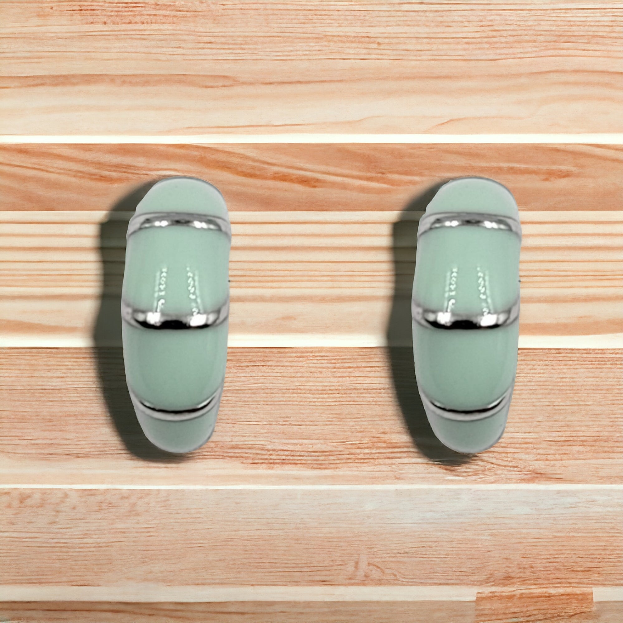 Pretty Enamel Hoops Strips CZ Chunky Bold Hoop Everyday Wear Earring Minimalist Handmade Gift For Women 13x4 mm