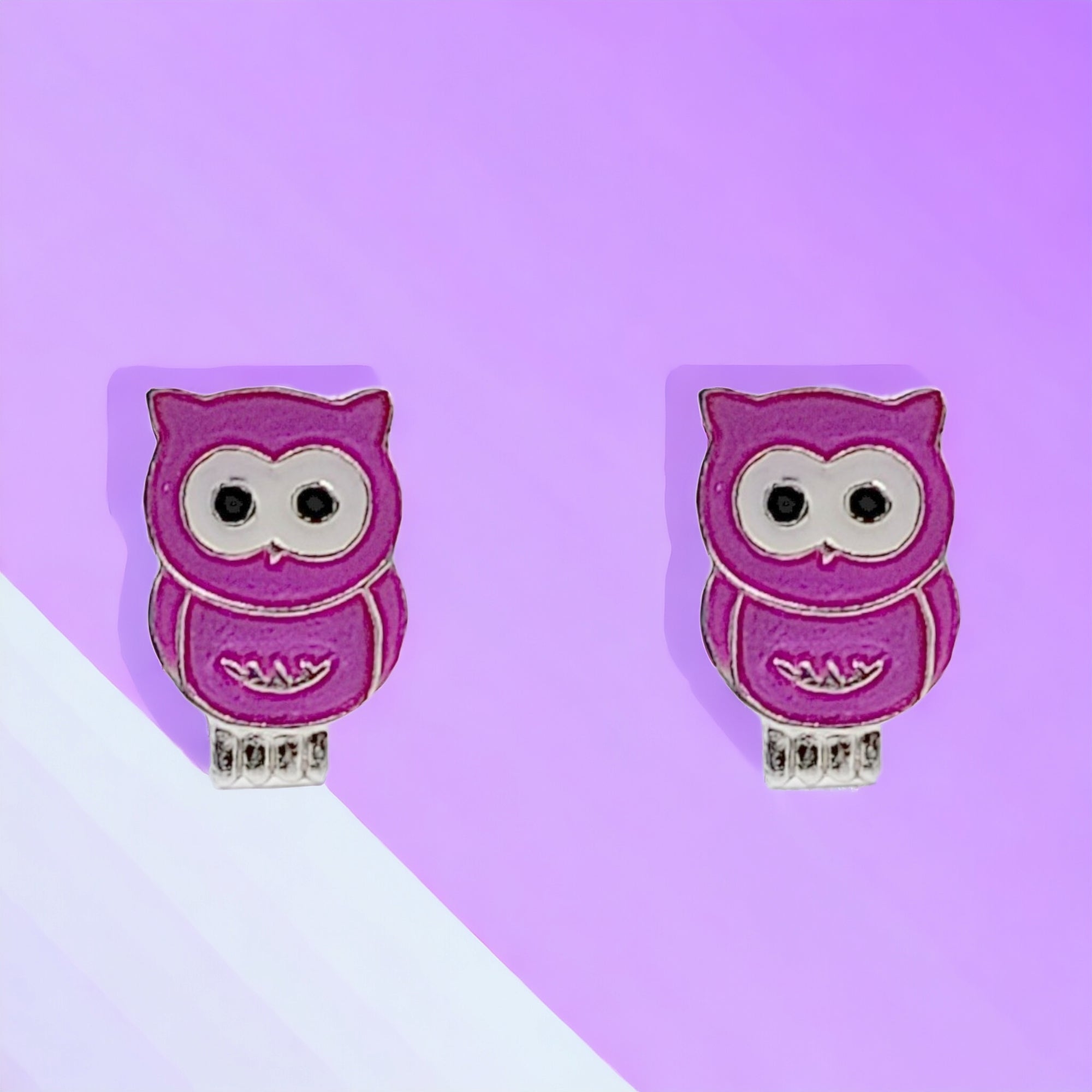 925 Sterling Silver Cute Owl Ear Studs Tiny Bird Earrings Handmade Gift For Girls- 9x6 mm