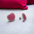 Colorfull Big Heart Stud Earrings 925 Sterling Silver Minimalist Handmade Gifts for Women