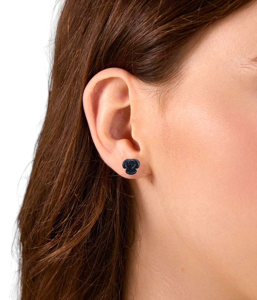 Rose Flower Stud Earrings Minimalist Jewelry Gift For Women