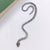Stylish Fashion Animal Snake Shaped With White Stone Cuff Earrings