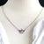 925 Sterling Silver Crown Shape Charm With Sparkling CZ Necklace Pendant set Lovely Minimalist Handmade Gift for lover