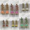 Genuine Vivid Stones Floral Design & Jhumka Earrings Combo Set Of 6 Pair-Any 6 Color