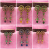 Muticolor Round Drop Design Jhumki Earrings Combo Set Of 6 Pair-Any 6 Color