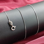 925 Silver Jewellery Chain Unisex Dainty Box Chain Gift- 18 Inch