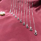 925 Silver Jewellery Chain Unisex Dainty Box Chain Gift- 18 Inch