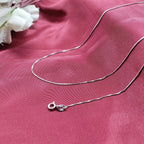 925 Silver Jewellery Chain Unisex Dainty Box Chain Gift- 18 Inch