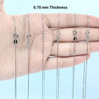 925 Silver Jewellery Chain Unisex Dainty Box Chain Gift- 18 Inch