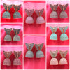 Rajwadi Style Solid Butterfly Design & Round Jhumka Earrings Combo Set Of 8 Pair-Any 8 Color