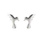 AMONROO® 925 Silver Jewellery for Women - 925 Sterling Silver Bird Stud Earrings, Flying Bird Design, Minimalist Daily Wear Jewellery | 925 Stamp, Warranty & Authenticity Certificate