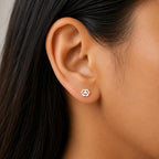 AMONROO® 925 Silver Jewellery for Women - 925 Sterling Silver Smiley Cloud Enamel Stud Earrings, Fashion Jewellery, Gift for Women | 925 Stamp, Warranty & Authenticity Certificate