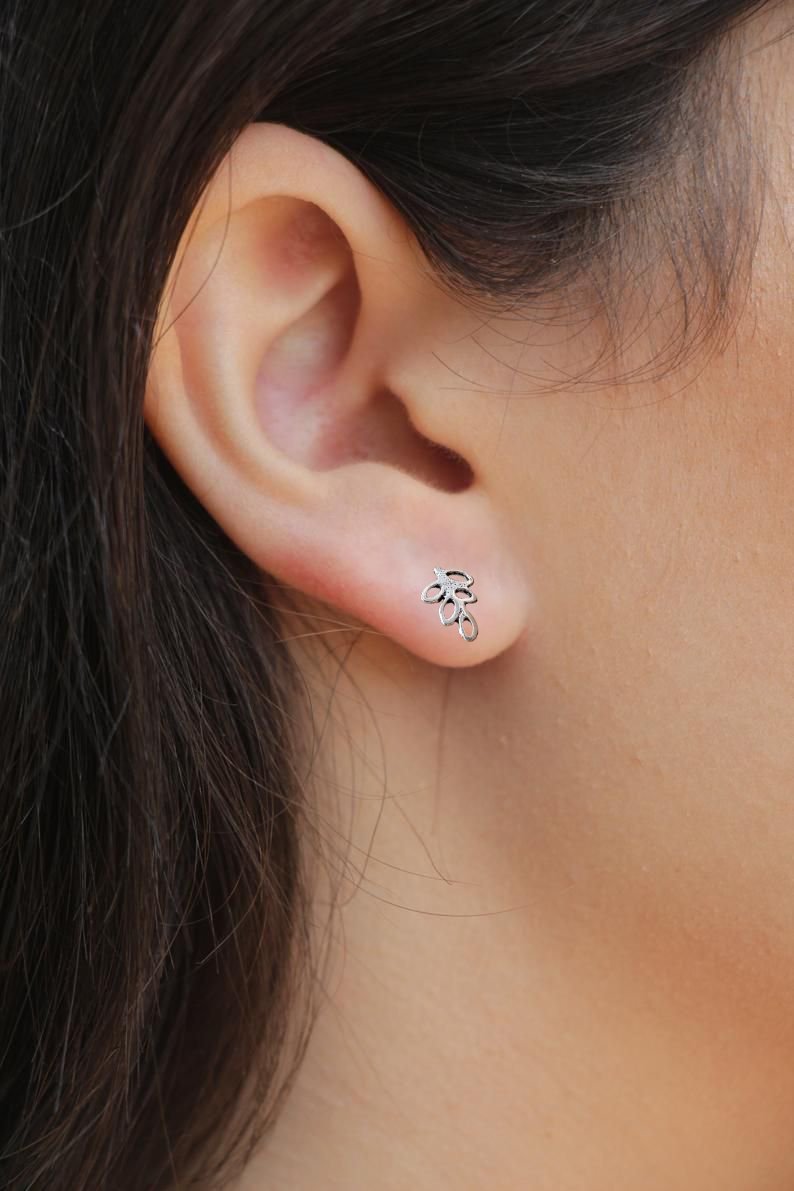 Silver Tree Branch Stud Earring Gift for Naure Loverk 925 Sterling Silver