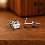 AMONROO® 925 Silver Jewellery for Women - 925 Sterling Silver Caticorn Enamel Stud Earrings, Cat Unicorn Jewellery, Gift for Girls | 925 Stamp, Warranty & Authenticity Certificate