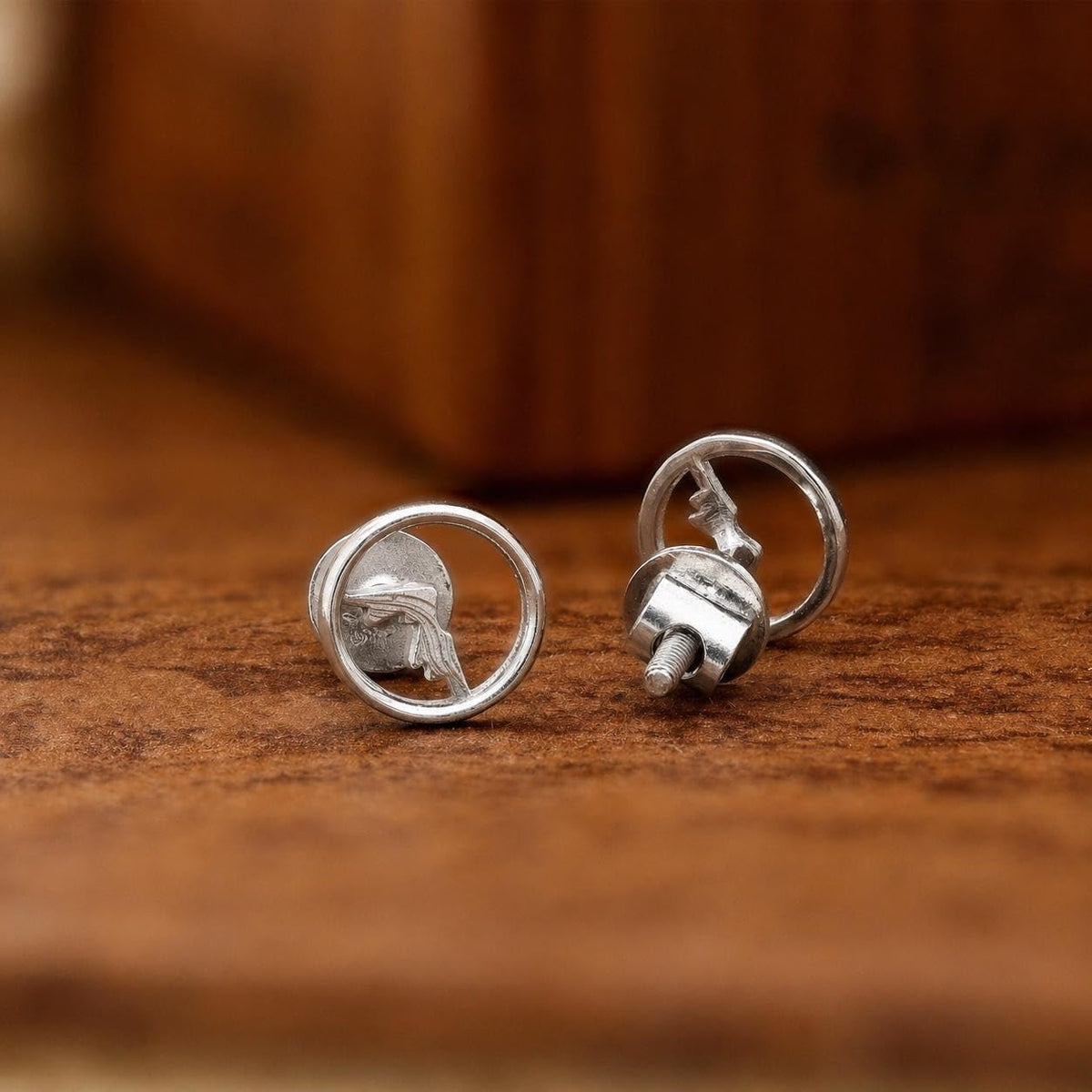 AMONROO® 925 Silver Jewellery for Women - 925 Sterling Silver Mountain Stud Earrings, Nature Design Earrings, Minimalist Daily Wear Jewellery | 925 Stamp, Warranty & Authenticity Certificate